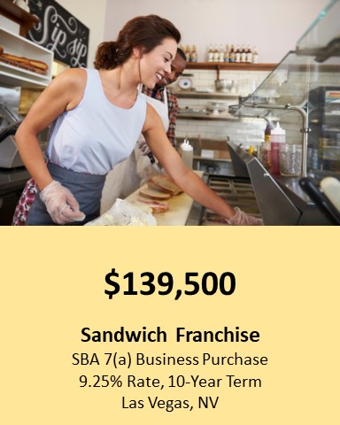 SBA 7a Sandwich Franchise